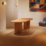 Antibes dining table in full oak in a warm, sunlit room